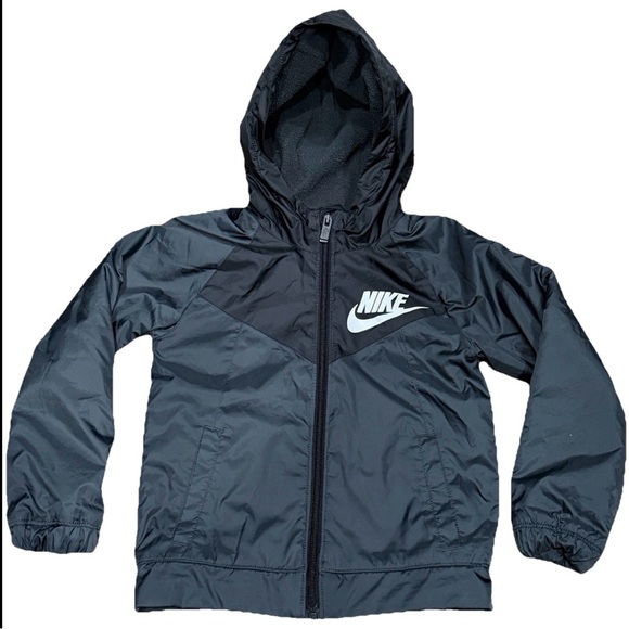 Nike Other - Nike Windrunner Full Zip Sherpa‎ Hooded Jacket Black Boys 3-4 Yrs #H020 693 321